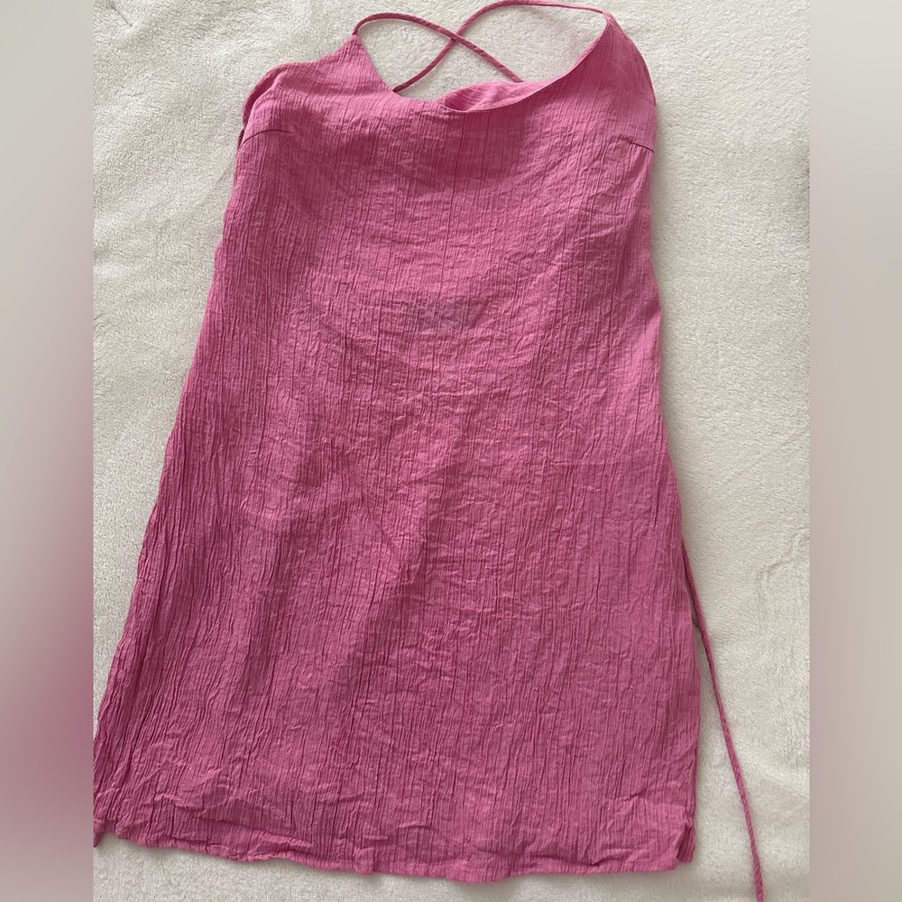 Zara Pink Strappy Mini Dress